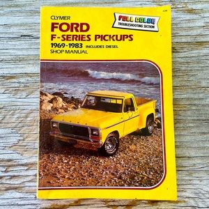 Clymer FORD F-SERIES PICKUP, Shop Manual, FULL COLOR. 1969-1983 includes Diesel.